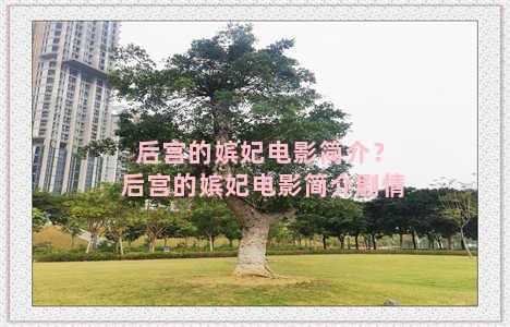 后宫的嫔妃电影简介？后宫的嫔妃电影简介剧情